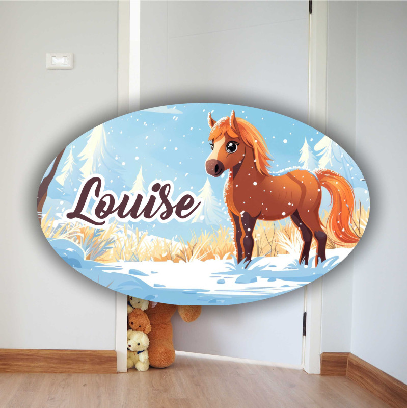 Plaque de Porte Chambre d'Enfant - Mon Doux Poney